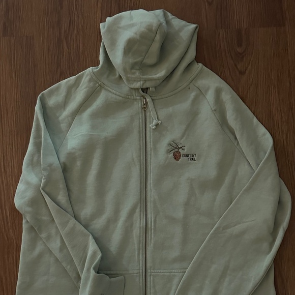 Zip-up Green Sweatshirt - Picture 1 of 2